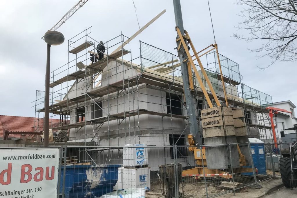Baustelle Kran Gerüst